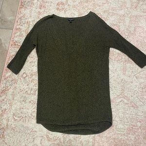 V neck dark green Express sweater | XS | Fall Sweaters